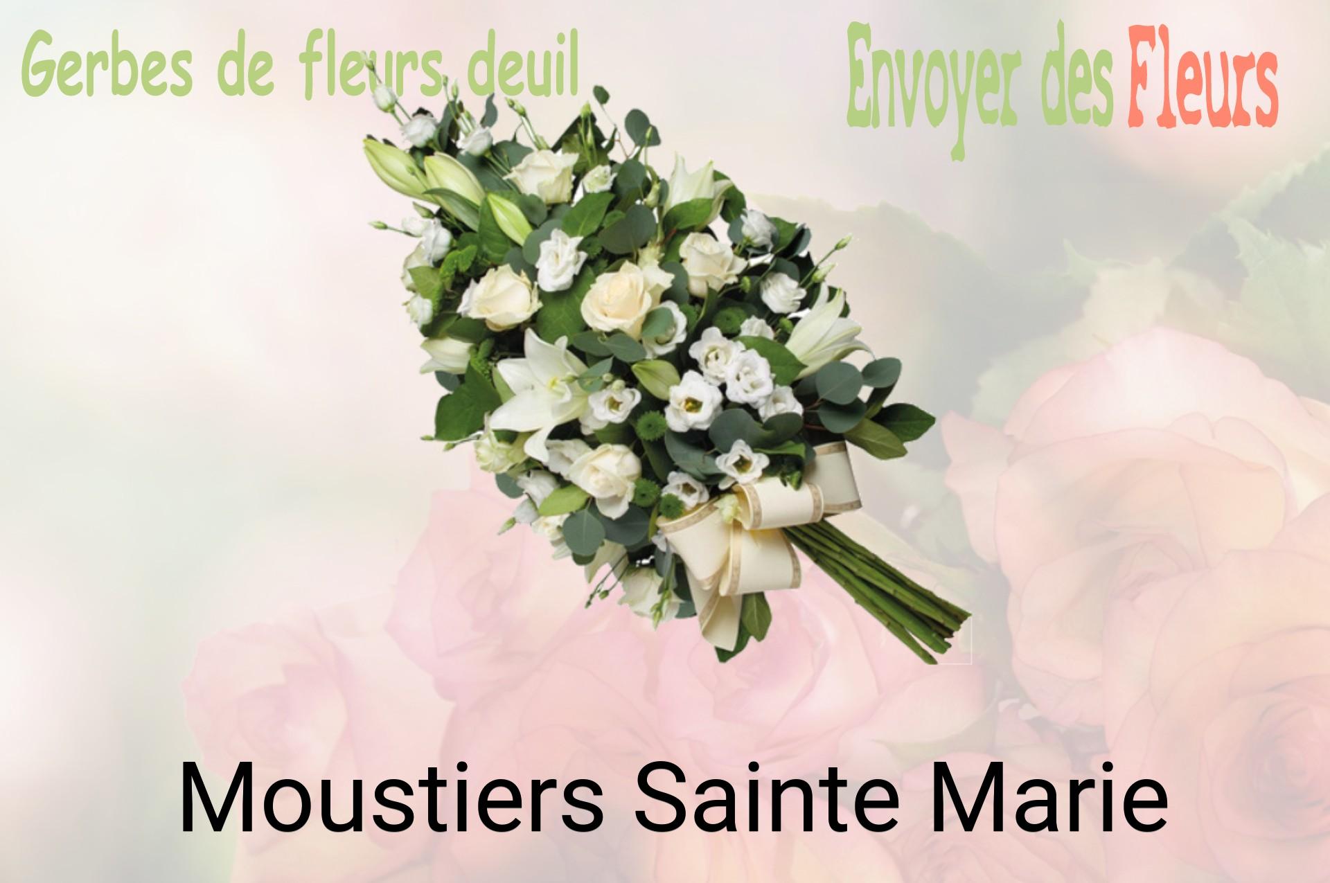 Gerbe de fleurs de deuil livrée à Moustiers-Sainte-Marie